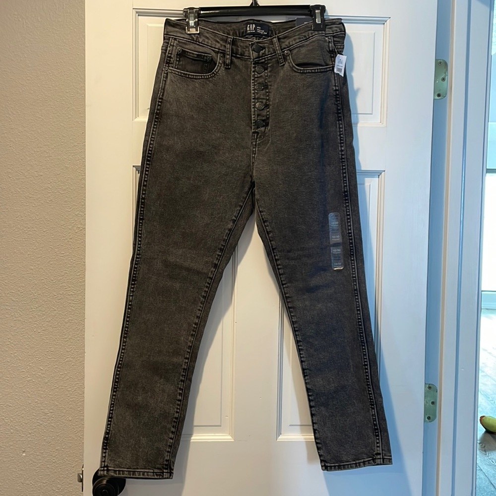 Black Gap Denim High-rise vintage slim jeans. NWT - Picture 1 of 2